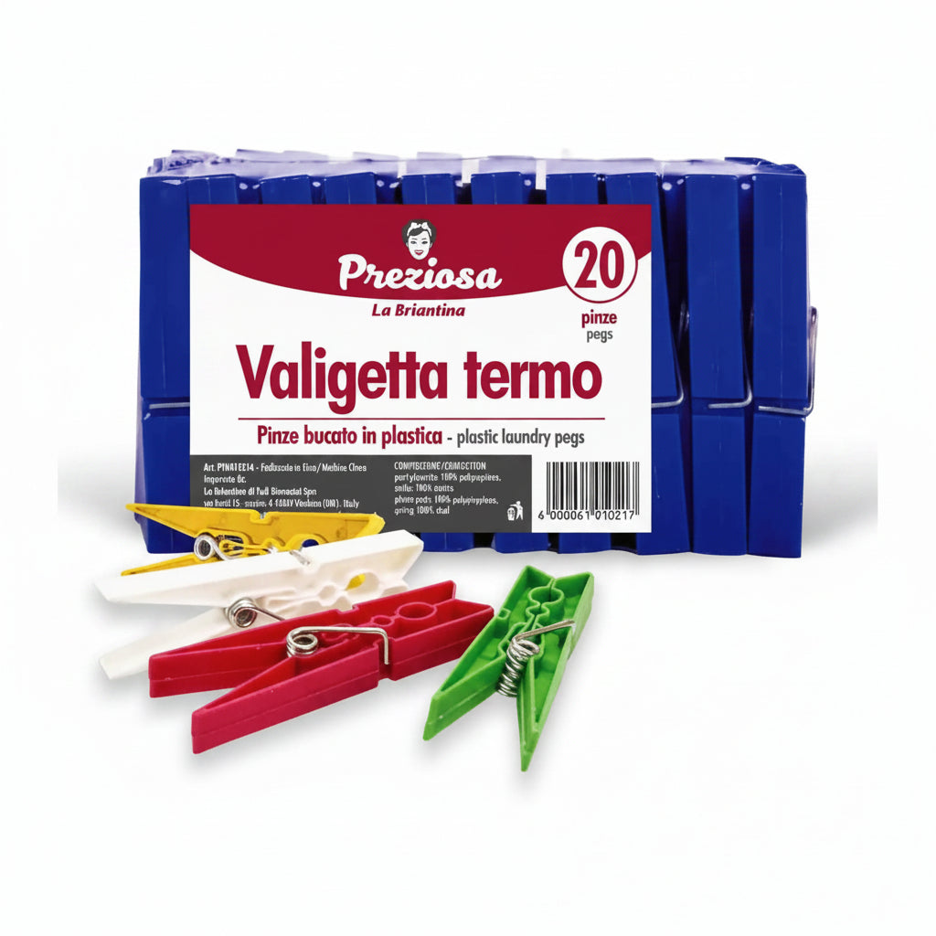Stupenda Pinze Bucato Valigetta 20Pz