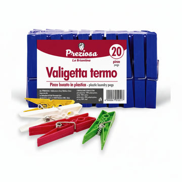 Stupenda Pinze Bucato Valigetta 20Pz