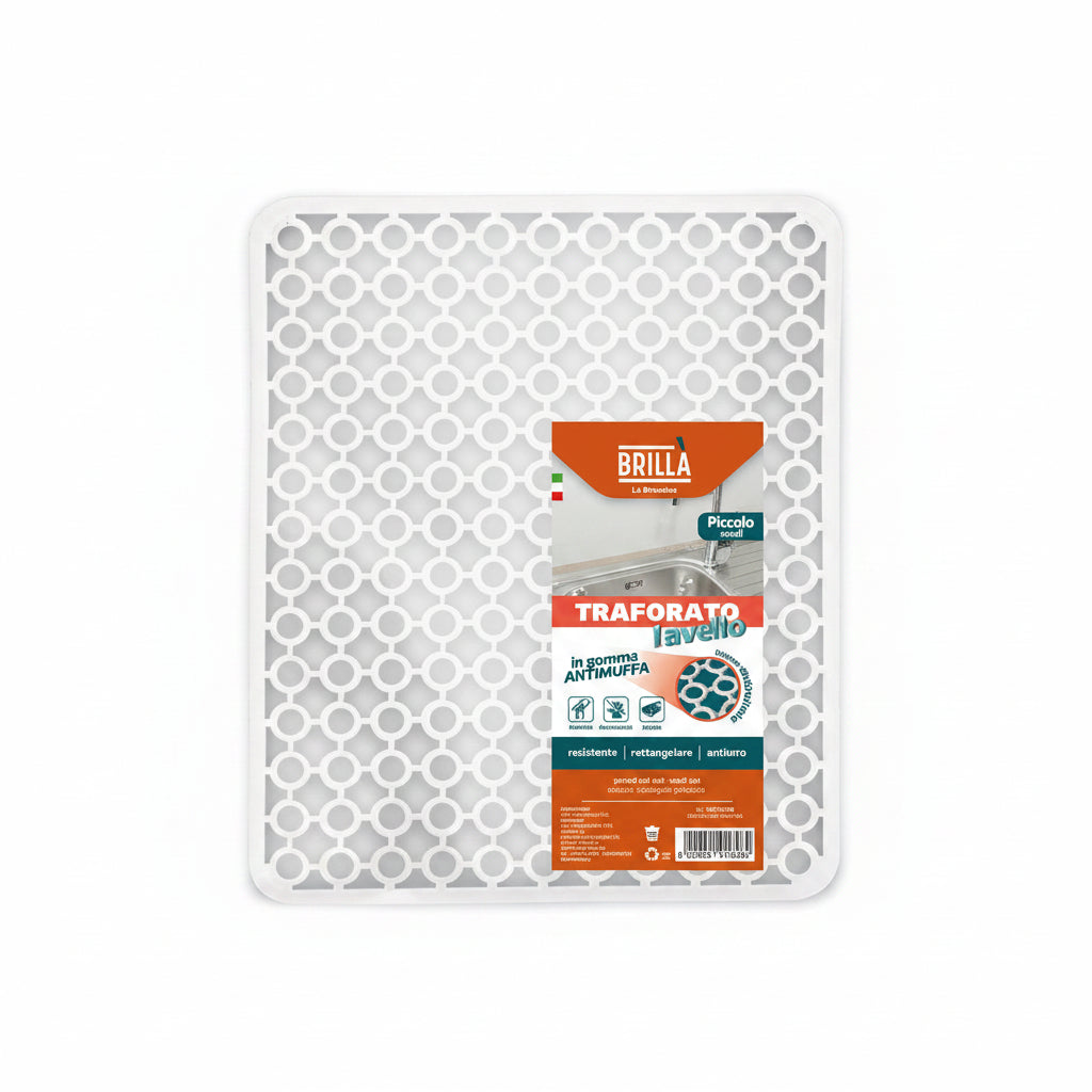 Brillà - Small White Perforated Sink Mat