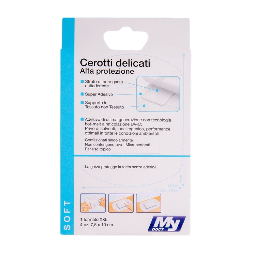 MyDoct Delicate Plasters 7.5X10Cm 4Pcs.