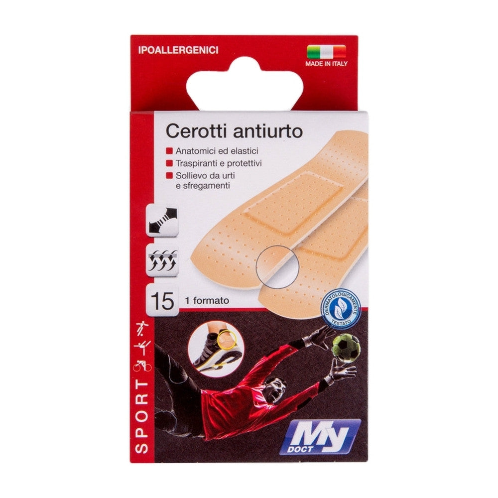 MyDoct - Cerotti Medi Sport Colore Pelle 15Pz