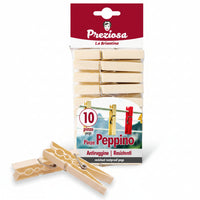 Preziosa Pinze Bucato Tipo Legno Peppino 10Pz
