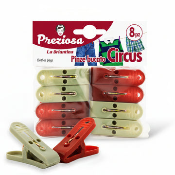 Preziosa Pinze Bucato Circus 8Pz