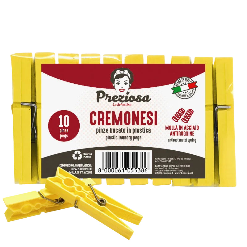 Brillà Pinze Bucato Cremonesi 10Pz Italy