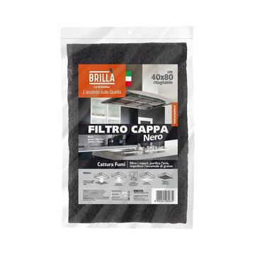Brilla Filtro Cappa Nero 40X80 Cm