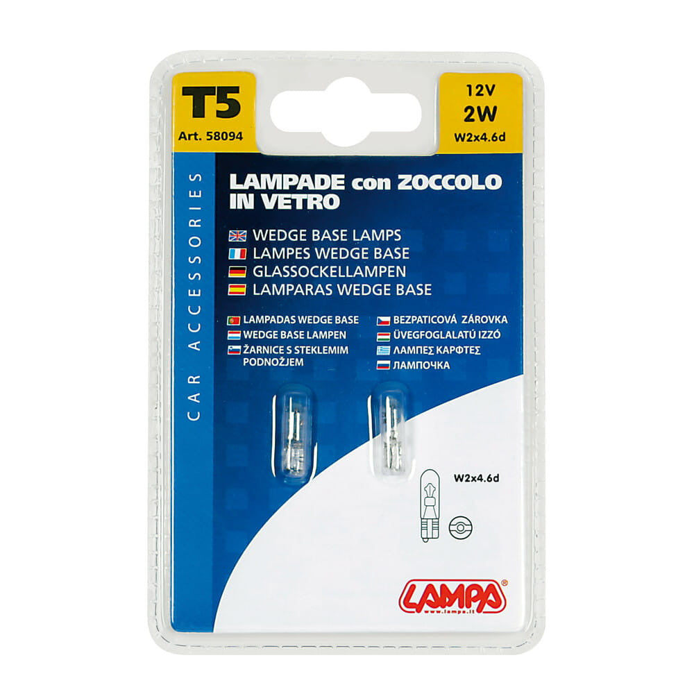 Lamp - Lamps with socket t5 12v 2w