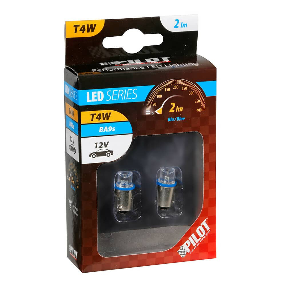 Lampa - Coppia lampade ba9s  led blu
