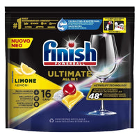 Finish Pastiglie Quantum Ultimate 16Pz Lemon