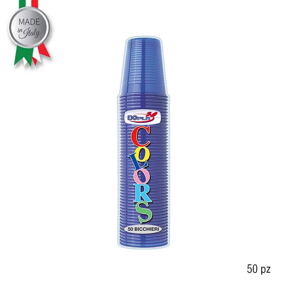 Dopla Bicchieri 200Ml R 50Pz Blu