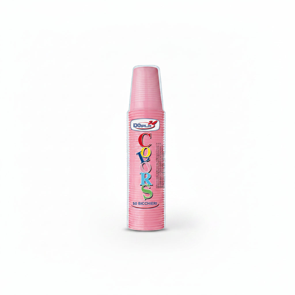 Dopla Bicchieri 200Ml 50Pz Rosa