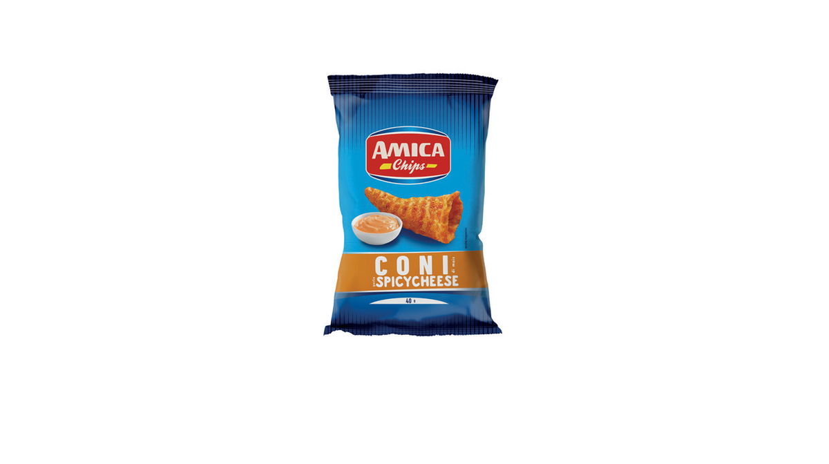 Amica Chips I Coni Spicy Cheese 40G