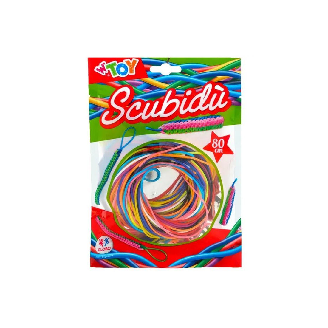 Globo Scubidu'' 80Cm Colori Neon 20Pz