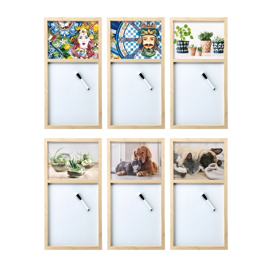 Ad Lavagna Magnetica Penna 6 decorazioni assortite 31X60Cm