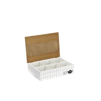 Ad - Tea Bag Holder Box 6 Compartments 24X17Xh7Cm