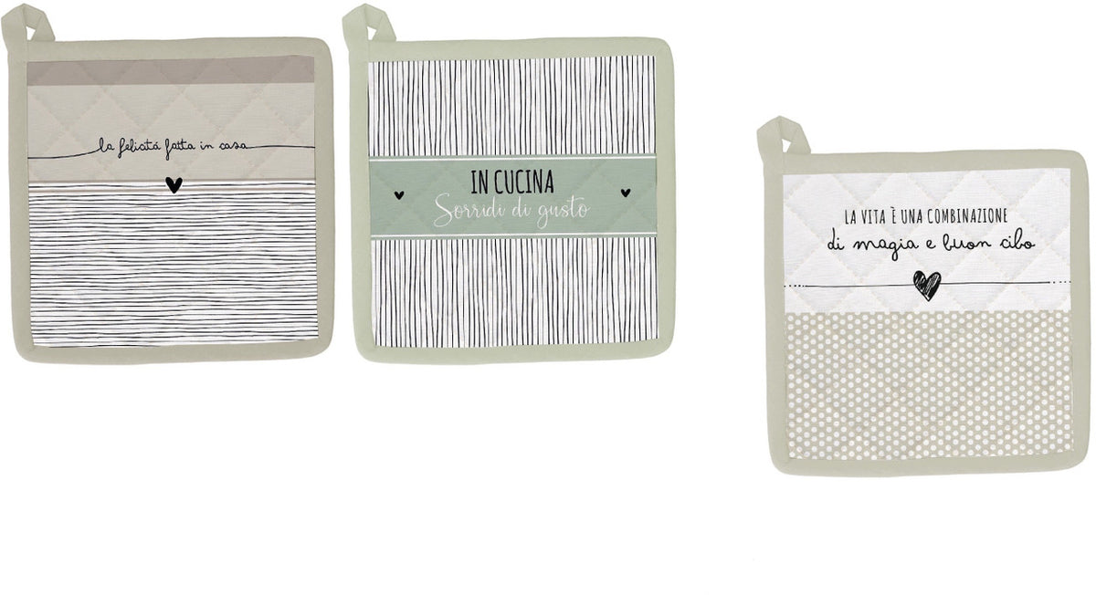Ad Presina Mix Cotton Vercas with 3 decorations 20X20 cm