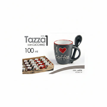 Gicos Tazza con Cucchiaio 100ml 56*67 assortiti