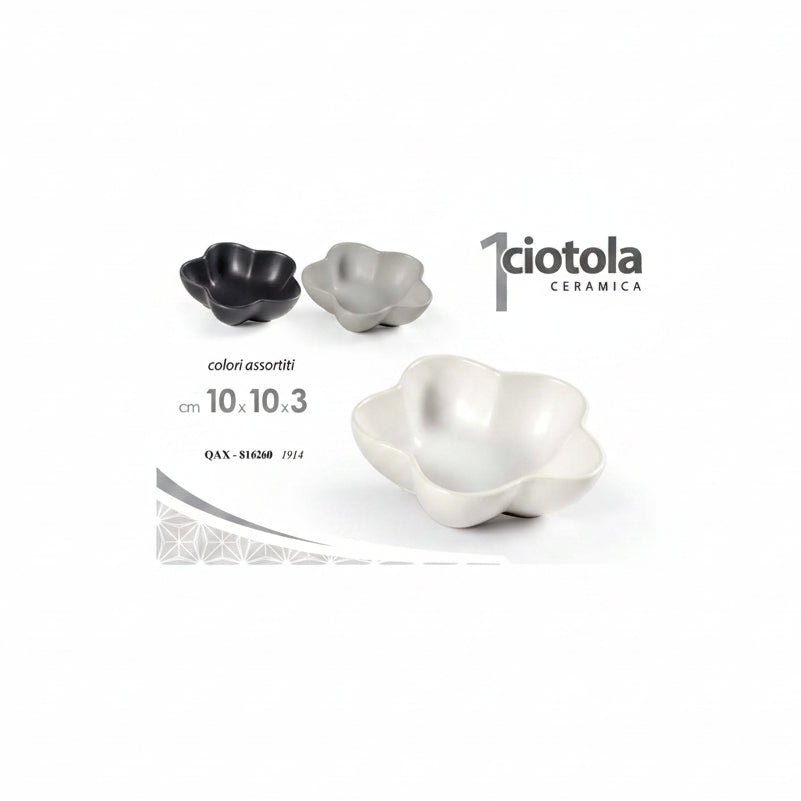 Gicos Ciotola Fiore assortiti 10x10x3cm