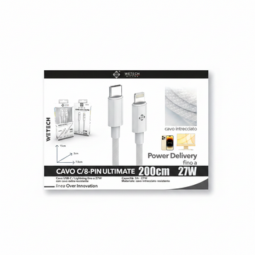 Wetech Cavo Usb C-8Pin 200Cm 27W