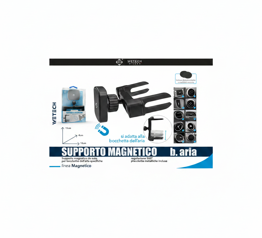 Wetech Supporto Magnetico Fissaggio Regolabile