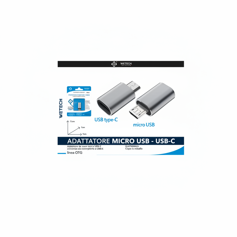 Wetech Adattatore Micro Usb - Usb Type C Ws911