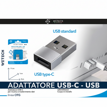 Wetech Adattatore Usb C- Usb