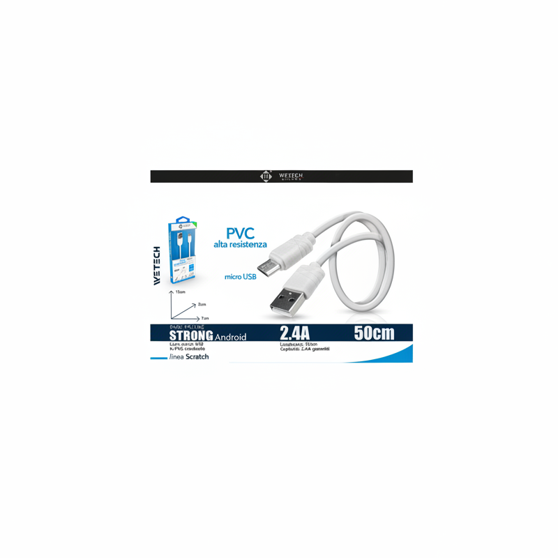Wetech Cavo Micro Usb Basic 2A 50Cm