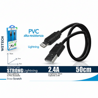 Wetech Cavo Lightning Basic 2A 50Cm Wa620B