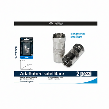 Wetech Adattatore Rf Coassiale Maschio-F