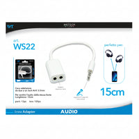Wetech Adattatore Audio Jack F-2 Jack 3.5Mm