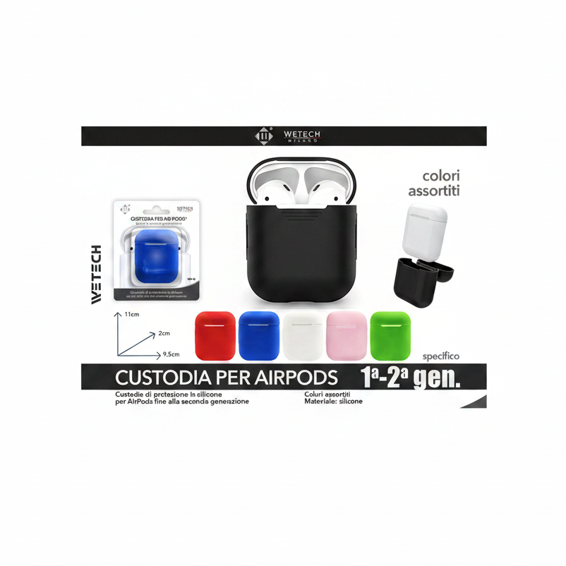 Wetech Custodia In Silicone Per Air Pods assortimento casuale