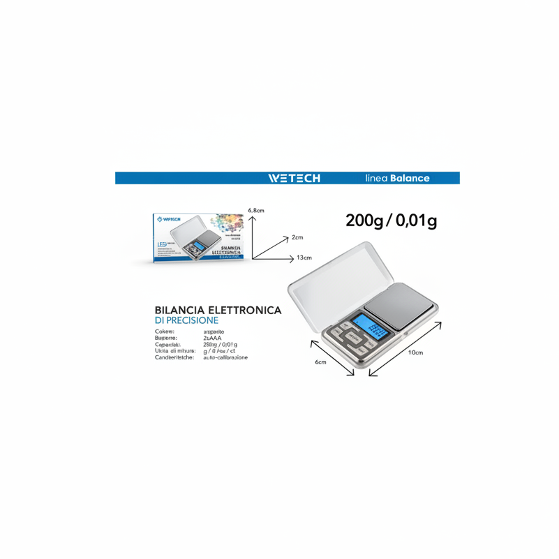 Wetech Bilancia Elettronica Di Precisione