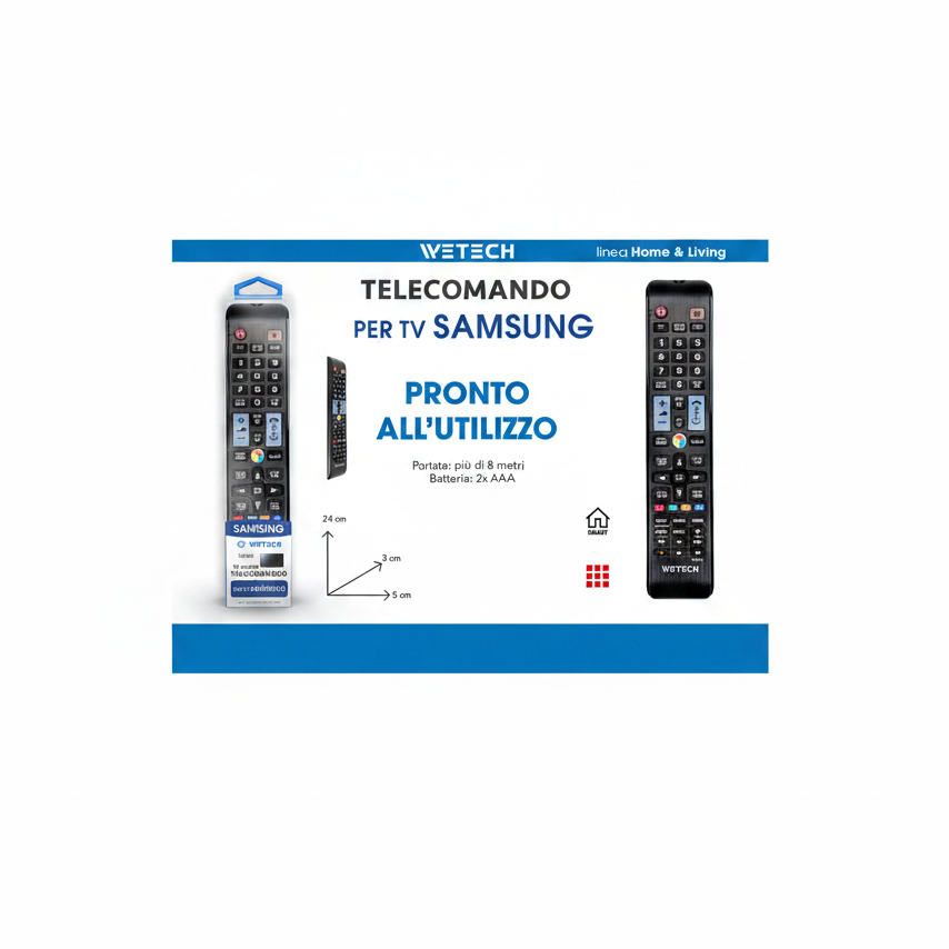 Wetech Telecomando Tv Comp.Con Samsung Tv