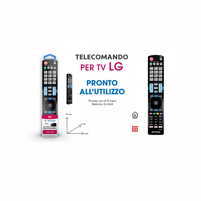 Wetech Telecomando Tv Comp.Con Lg Tv