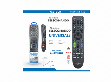 Wetech Telecomando Tv Universale3