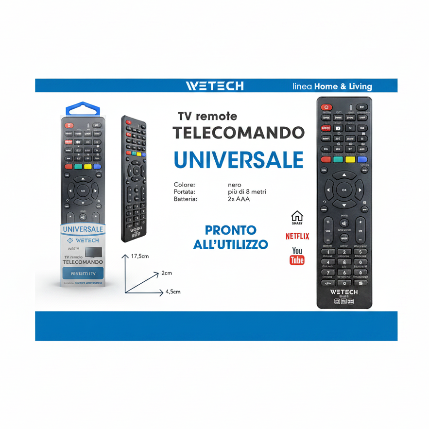 Wetech Telecomando Tv Univarsale2