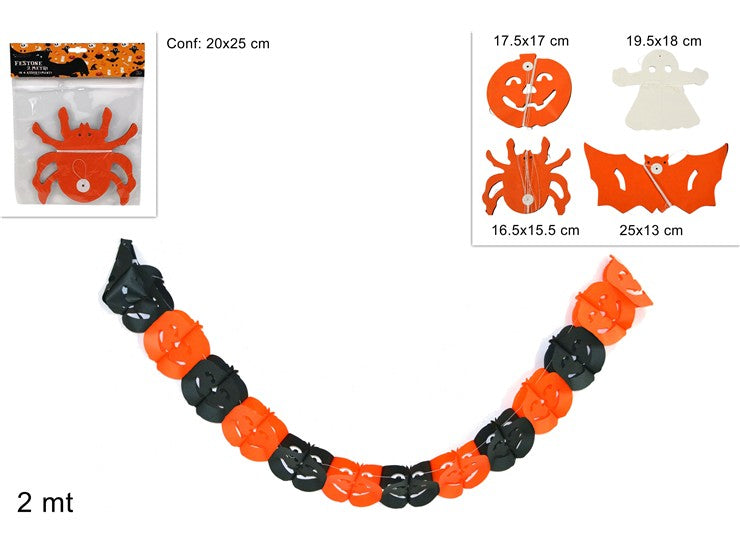 Ss Hw Festone Halloween 2Mt 4Ass. 1Pz
