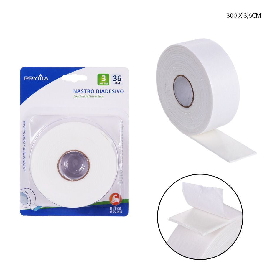 Pryma - Double Sided Tape 3.6Cmx3M