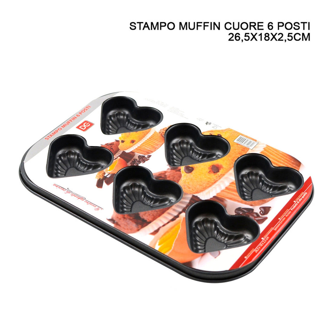 Dc Stampo Muffin 6 Posti 265X18X25Cm2