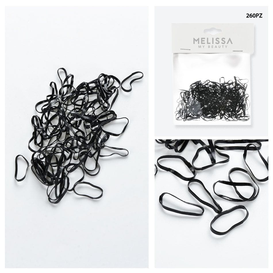 Melissa Elastici Per Capelli 260Pz Neri