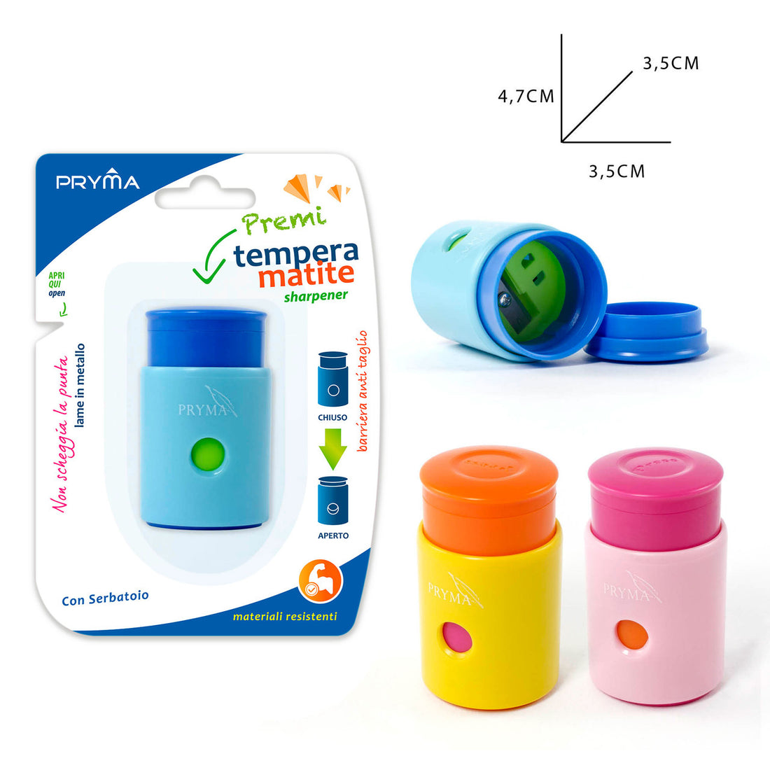 Pryma - Pencil sharpener 1 cut-proof hole