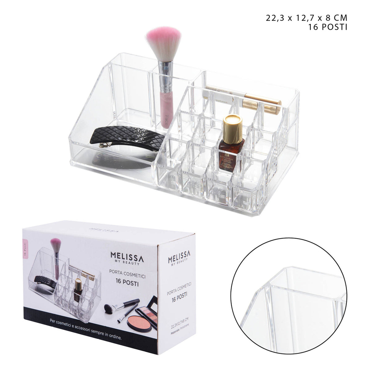 Melissa - Cosmetics Holder 16 Places 223X127X8Cm