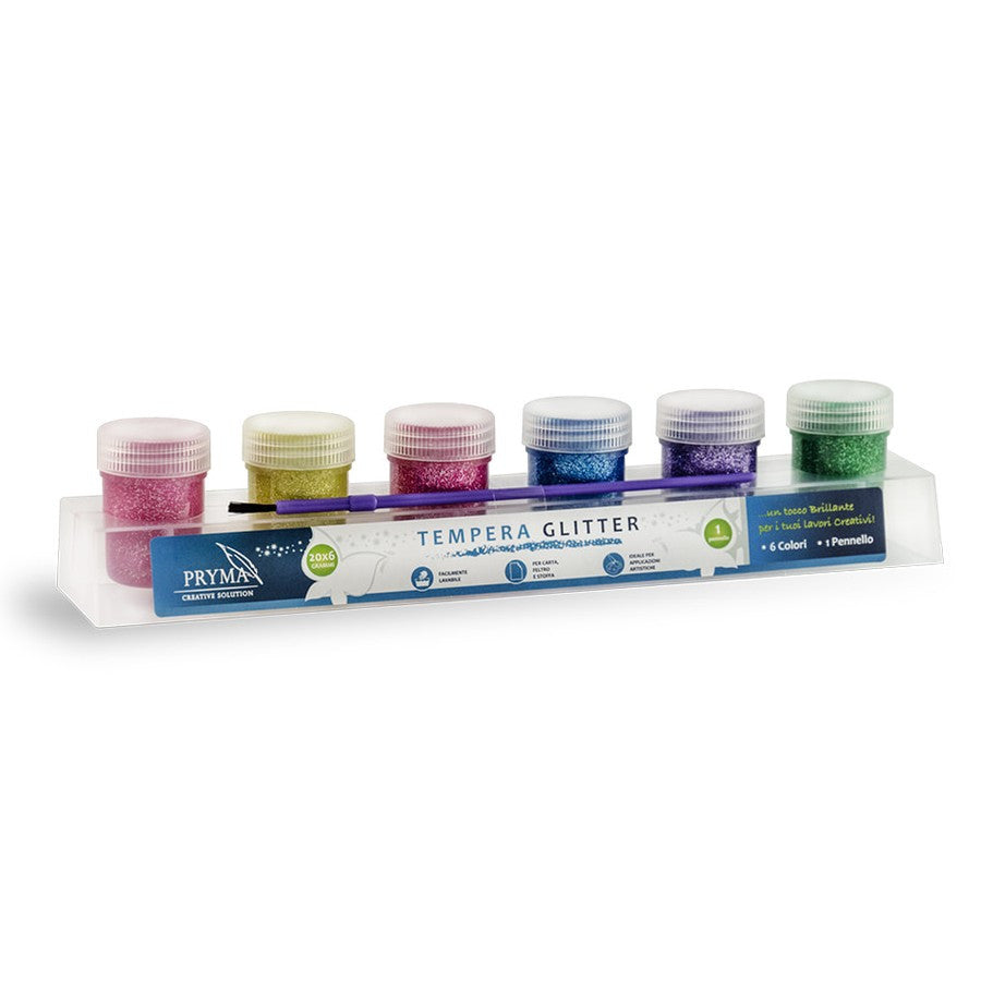 Pryma - Glitter Tempera 20G 6Pcs