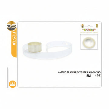 Dz - Party Nastro Trasparente Per Palloncino 1Pz