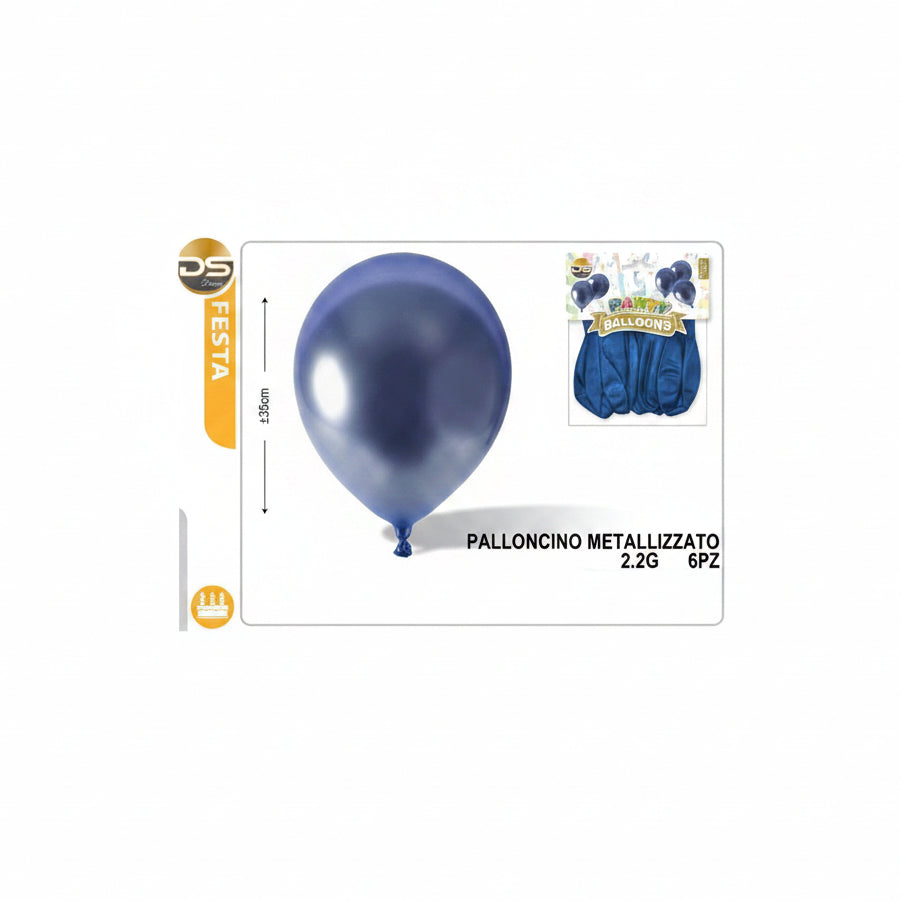 Dz - Party Palloncini Metallizzato 2.2G Blu