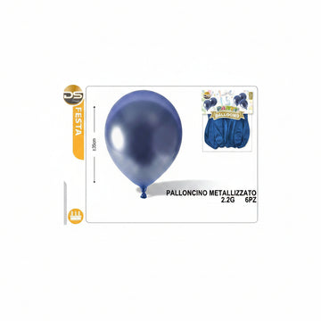 Dz - Party Palloncini Metallizzato 2.2G Blu