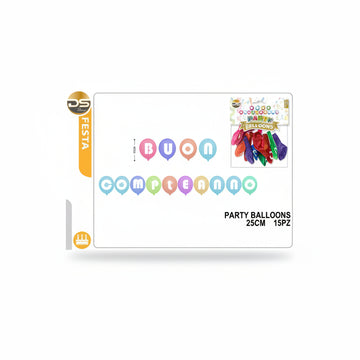Dz - Party Balloons 25Cm 15Pz