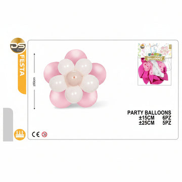 Dz - Party Balloons 25Cm 6Pz 12Cm 5Pz3