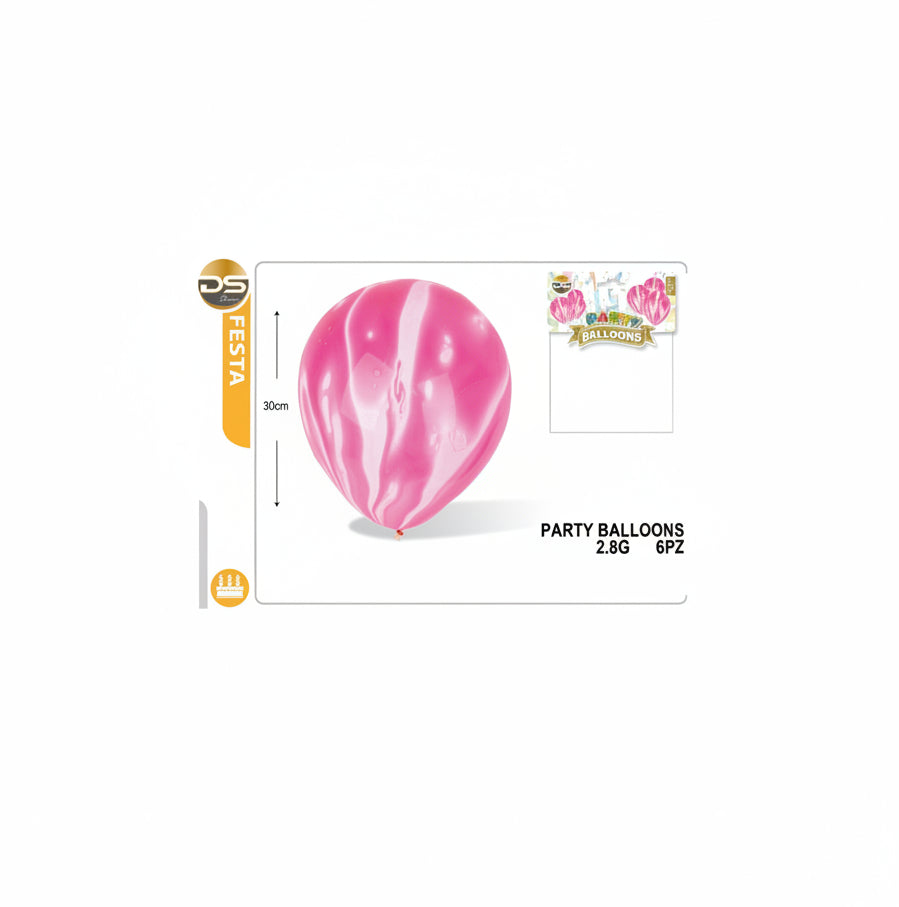 Dz - Party Balloons 2.8G 6Pz Fucsia