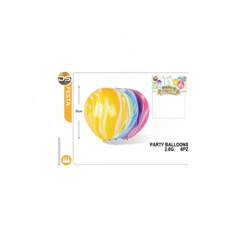 Dz - Party Balloons 2.8G 6Pz Mix