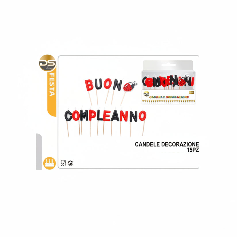 Dz - Party Candele Decorative 7Cm 15Pz